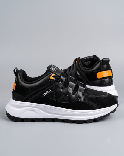 Sebily Textured Sneaker - Stealth Black