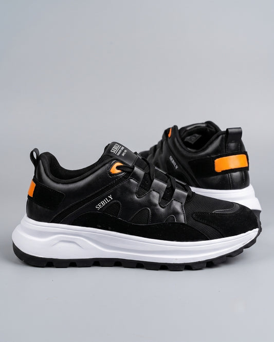 Sebily Textured Sneaker - Stealth Black