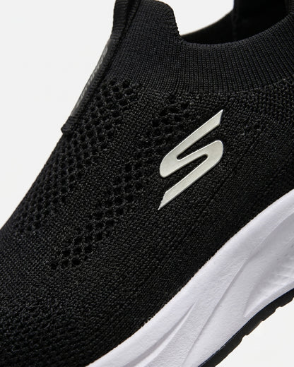 SKECHERS Knit Slip-On Sneaker - Black