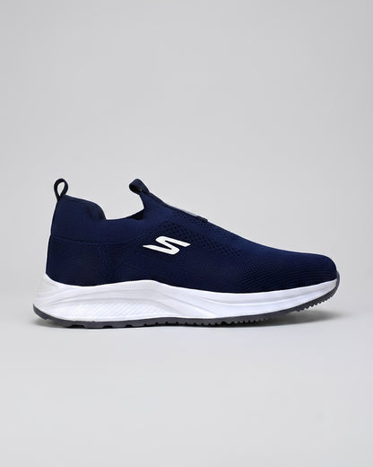 SKECHERS Knit Slip-On Sneaker - Navy