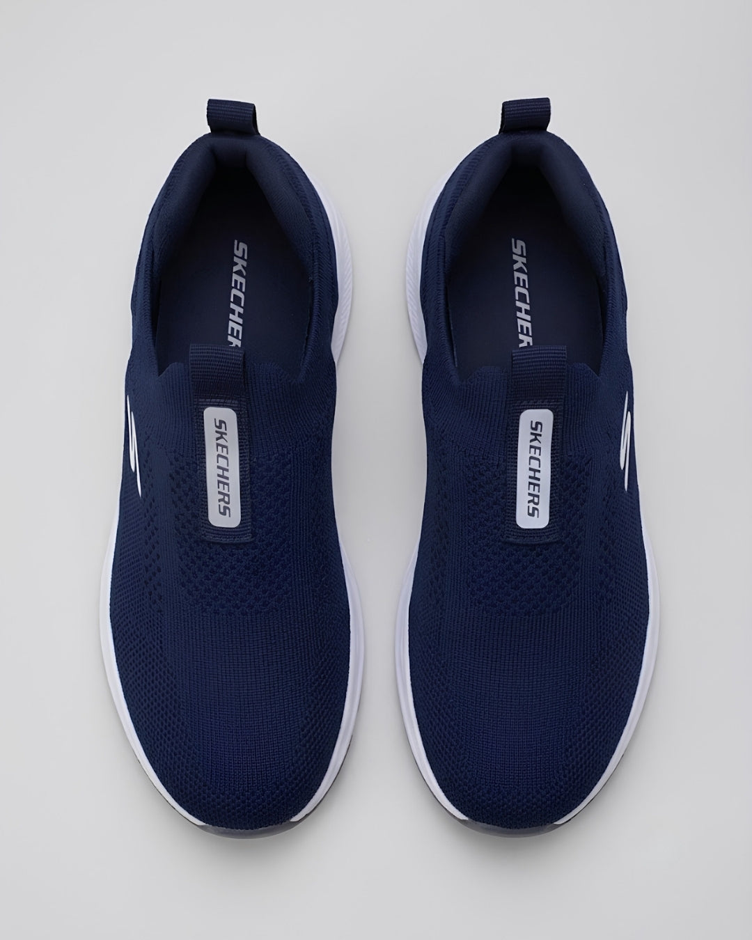 SKECHERS Knit Slip-On Sneaker - Navy