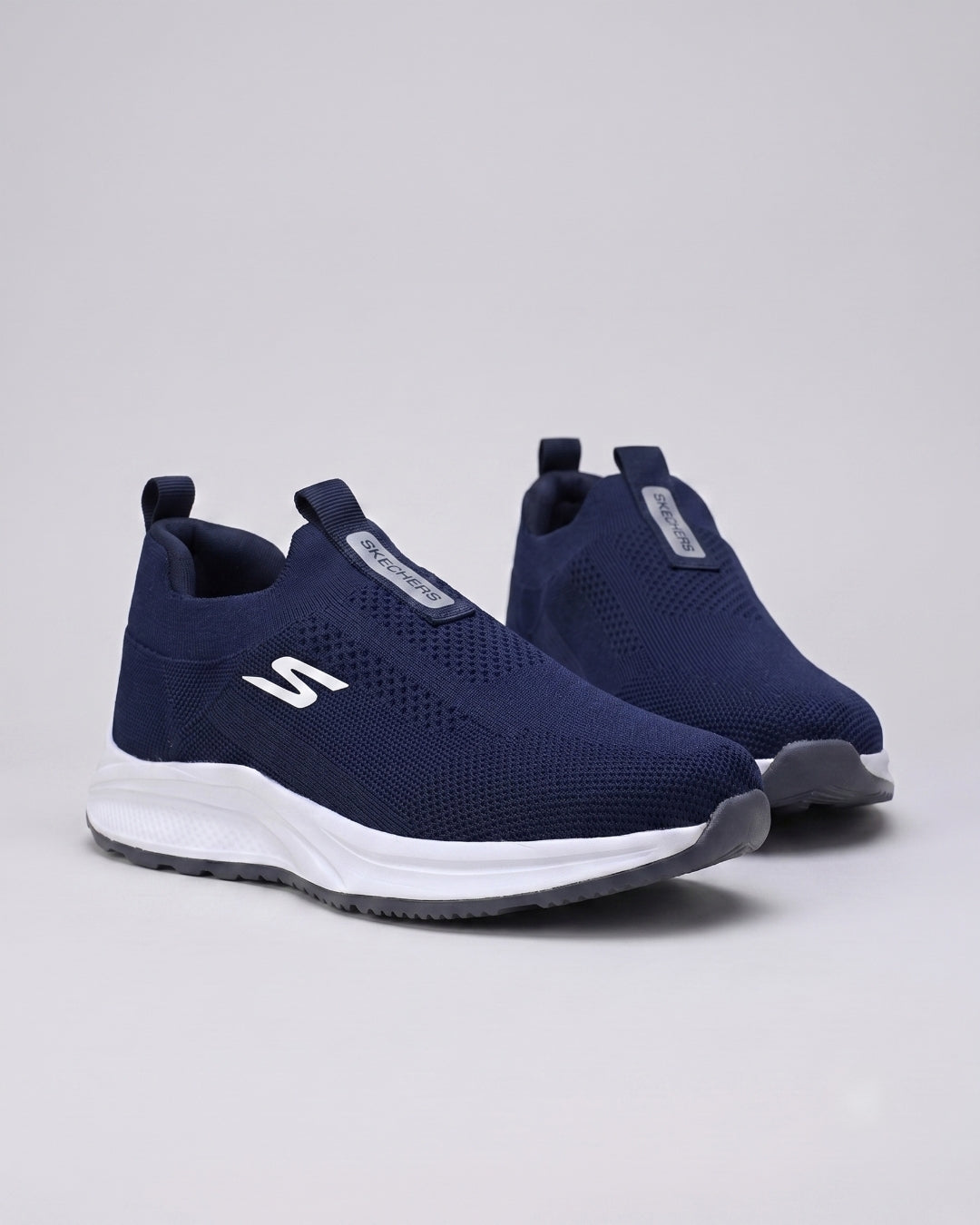 SKECHERS Knit Slip-On Sneaker - Navy