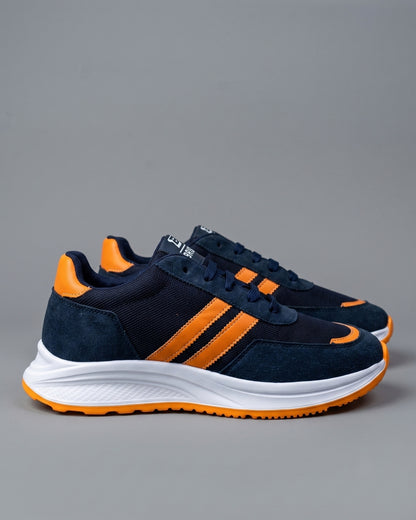Brisk Sport Sneaker - Navy/Orange