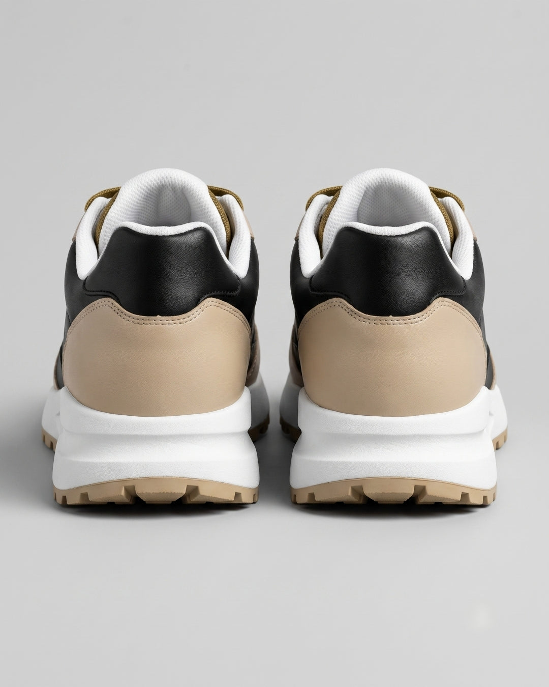 Salerno Retro Trainer - Beige/White