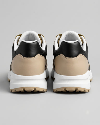Salerno Retro Trainer - Beige/White