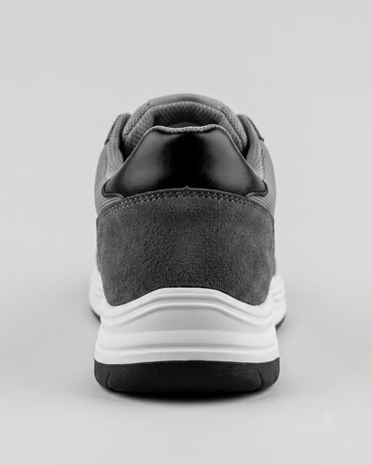 Brisk Casual Suede Sneaker - Grey/Black