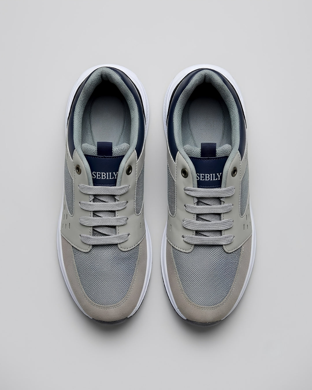 Sebily Casual Mesh Sneaker - Grey/Navy