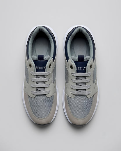 Sebily Casual Mesh Sneaker - Grey/Navy