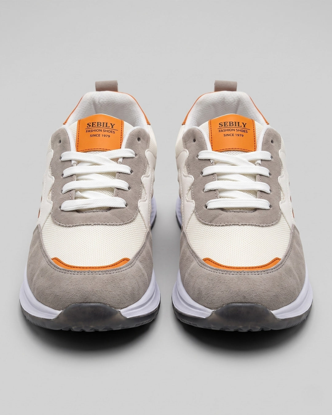 Sebily Colorblock Fashion Sneaker - Beige/Orange