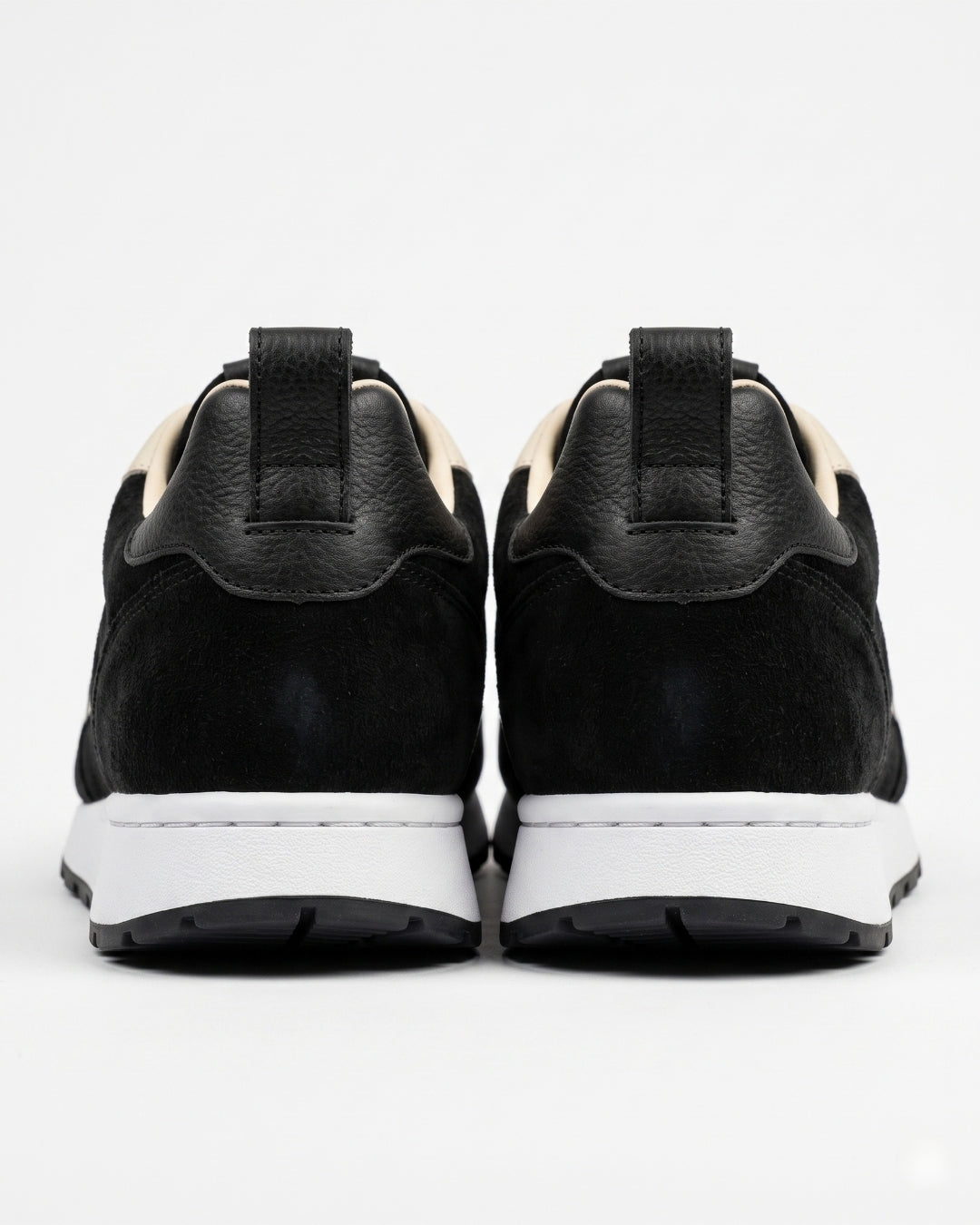 Salerno Retro Trainer - Beige/Black