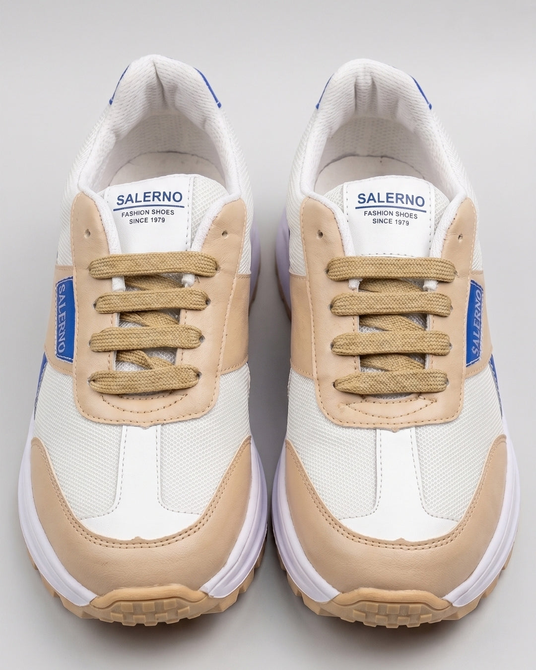Salerno Accent Trainer - White/Beige