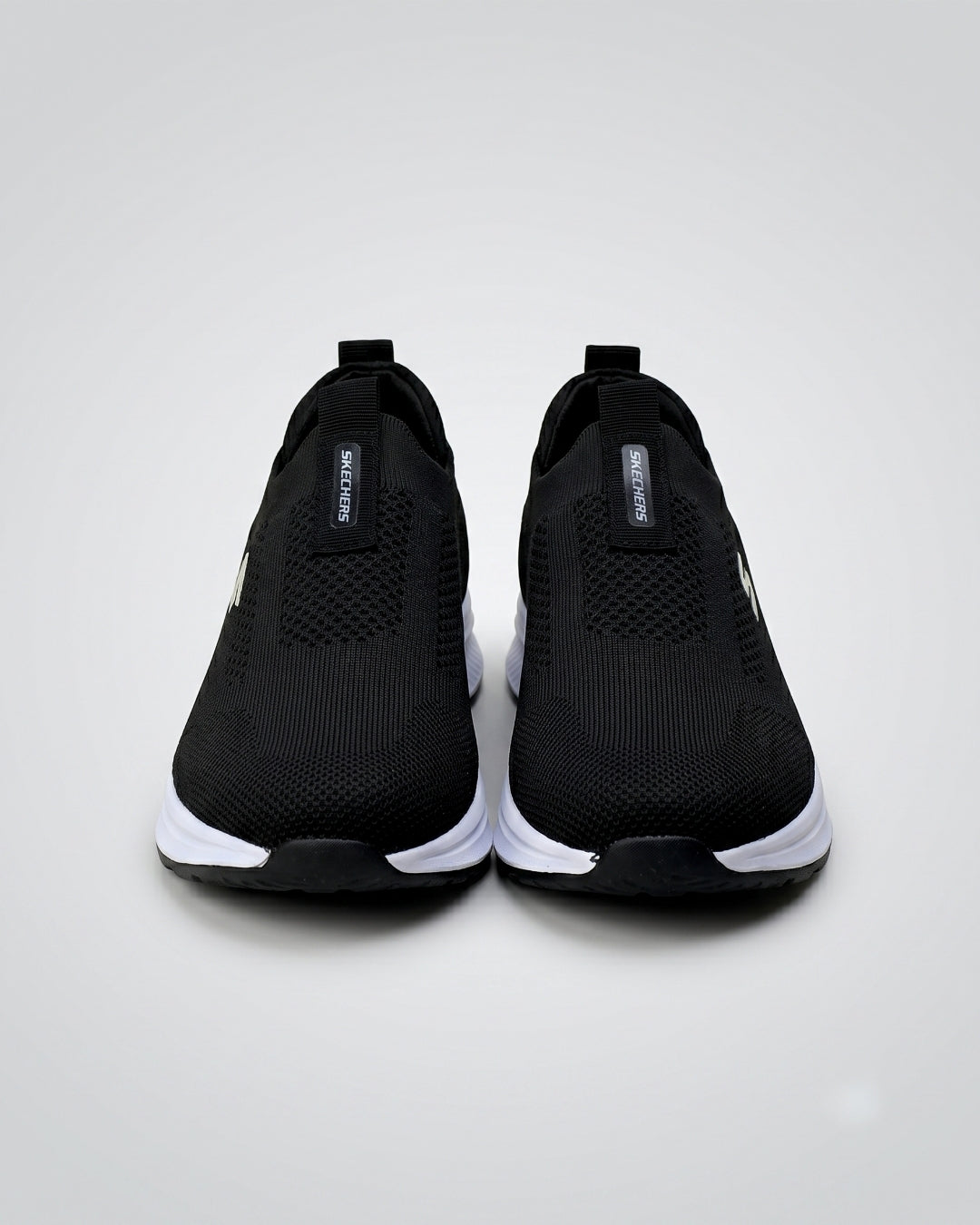 SKECHERS Knit Slip-On Sneaker - Black