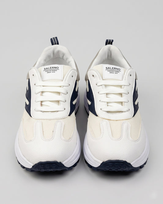 Salerno Heritage Sneaker - Cream/Navy