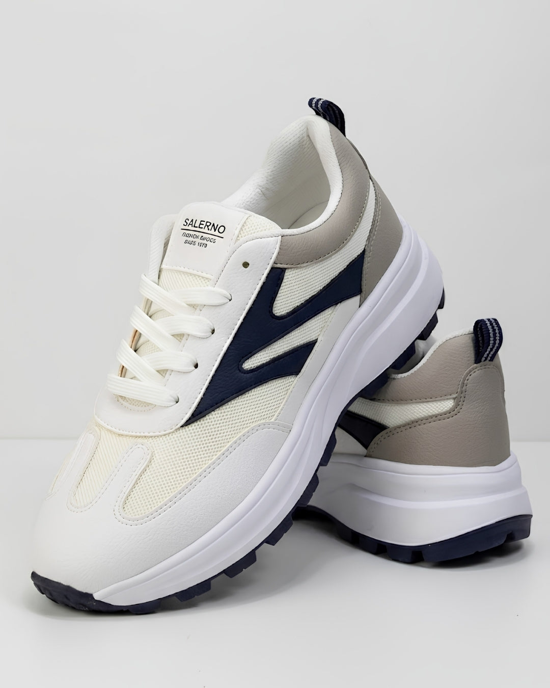 Salerno Heritage Sneaker - Cream/Navy
