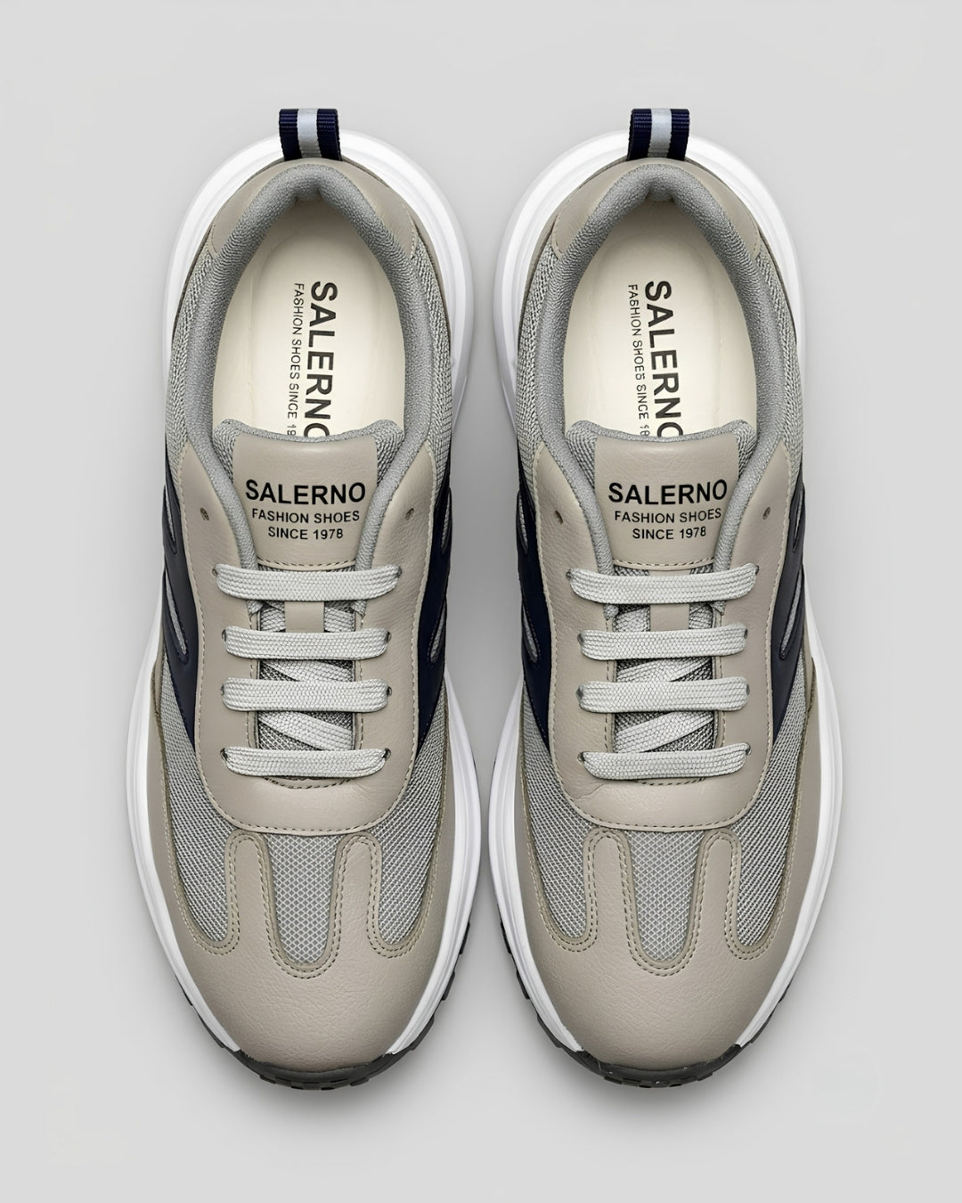 Salerno Premium Trainer - Grey/Navy