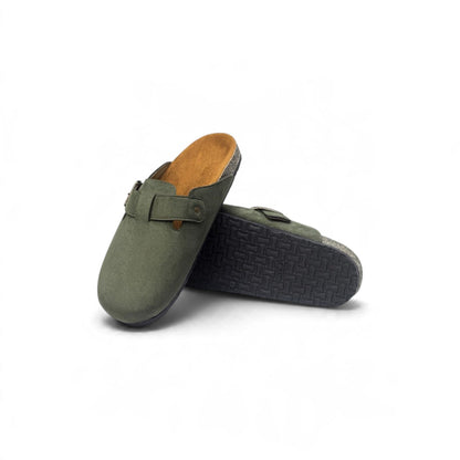 salerno clog suede