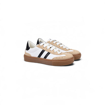EL SEBILY Retro Classic Sneakers – White/begie