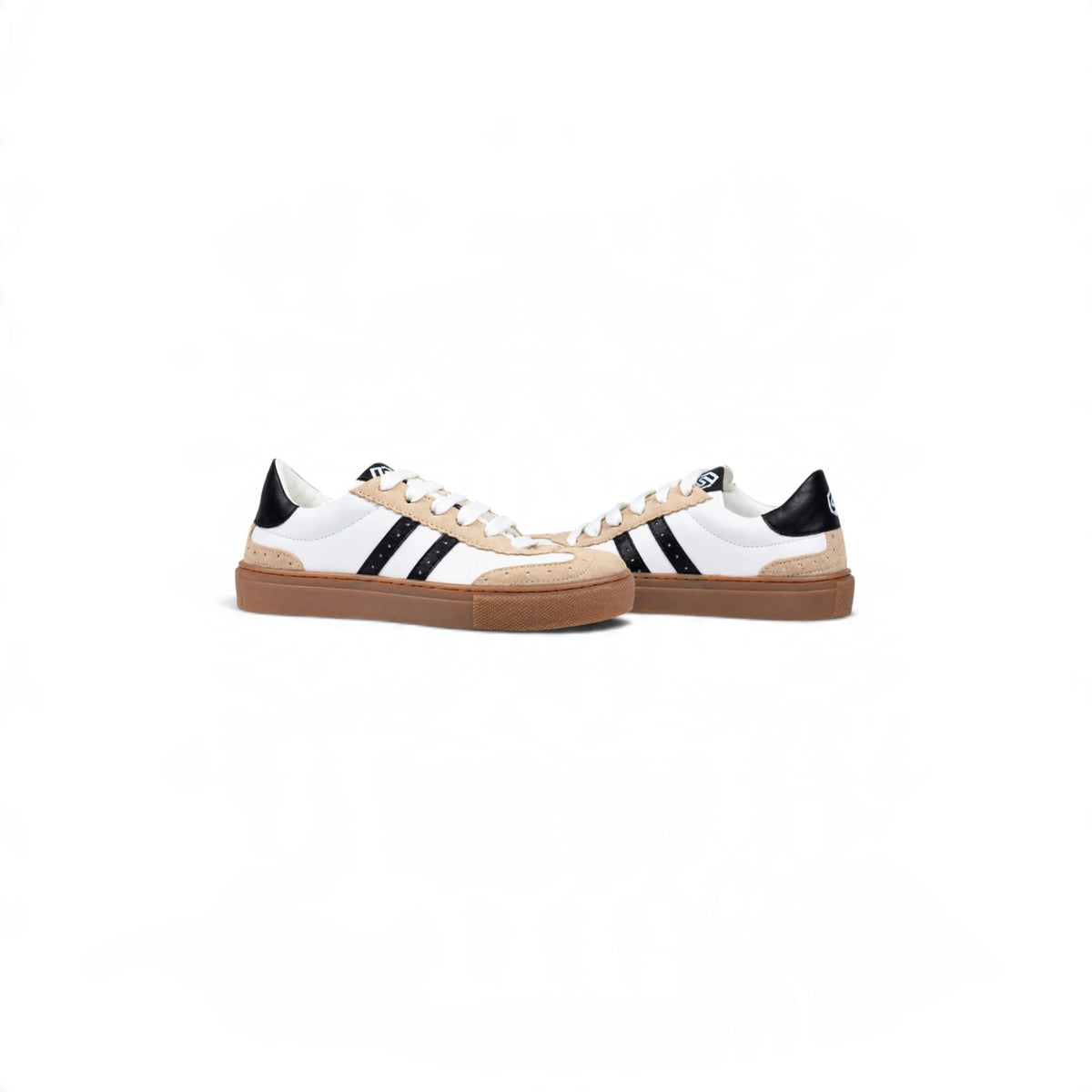 EL SEBILY Retro Classic Sneakers – White/begie